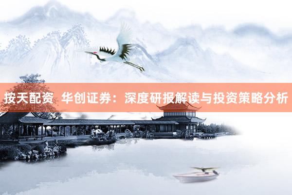按天配资  华创证券：深度研报解读与投资策略分析