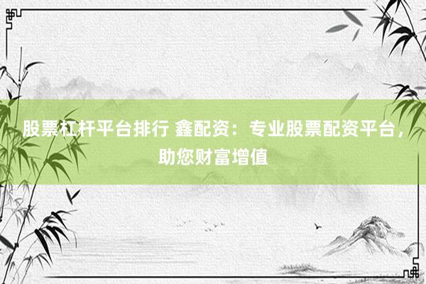 股票杠杆平台排行 鑫配资：专业股票配资平台，助您财富增值