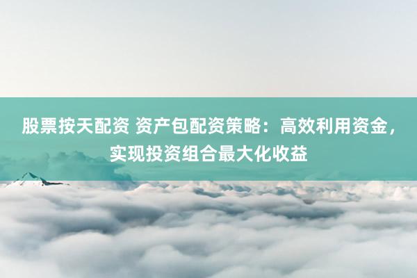 股票按天配资 资产包配资策略：高效利用资金，实现投资组合最大化收益
