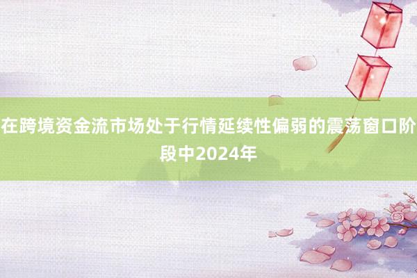 在跨境资金流市场处于行情延续性偏弱的震荡窗口阶段中2024年