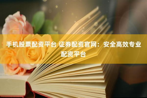 手机股票配资平台 证券配资官网：安全高效专业配资平台